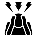 Drawing of someone with their head in their hands