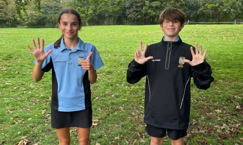 Greta and Sam after the competition