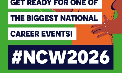 Poster reading Get ready for one of the biggest national career events